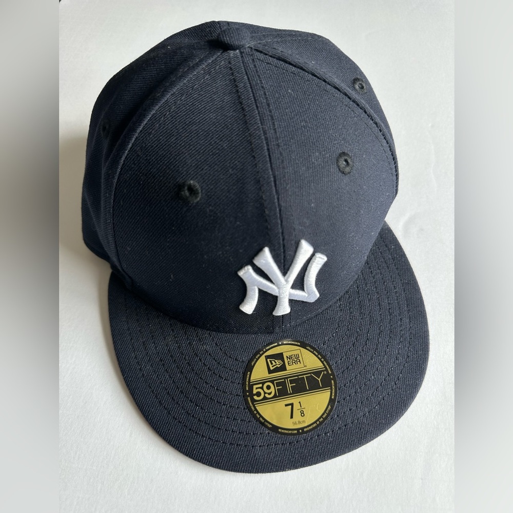 Men's New Era New York Yankees Authentic Collection 5950 Fitted  (Navy // White)